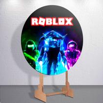 Capa p/ Painel Redondo Game Blox Capa Sublimada de Festa Tamanho Grande ou Mini Decoração Capa p/ Painel Redondo Game Blox Capa Sublimada de Festa Tamanho Grande ou Mini Decoração