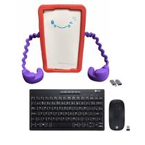 Capa p/ tablet Samsung Galaxy A7 lite T220 T225 T290 T295 + teclado e Mouse Kit p/ Estudo e Jogos