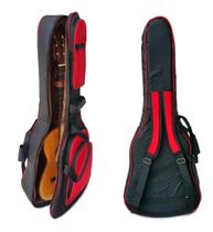 Capa P/ Violão Clássico Forro Pelúcia Bag Semi Case Premium Cor Vermelho