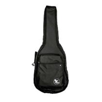 Capa P/ Violão Folk Extra Bolso Cargo - Nylon 600 - Preto Bkr 1 F108