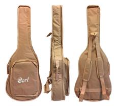 Capa p/ violão folk luxo cargo ny-600 "cort" bege