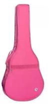 Capa p/ Violão Folk Luxo Cor de Rosa (Acolchoada) - JPG