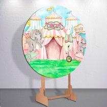 Capa painel decoração festa infantil Circo Colorido Palhacinho grande e mini redondo encantado Capa painel decoração festa infantil Circo Colorido Palhacinho grande e mini redondo encantado