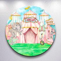 Capa painel decoração festa infantil Circo Colorido Palhacinho grande e mini redondo encantado Capa painel decoração festa infantil Circo Colorido Palhacinho grande e mini redondo encantado