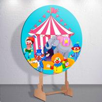 Capa painel decoração festa infantil Circo Colorido Palhacinho grande e mini redondo encantado Capa painel decoração festa infantil Circo Colorido Palhacinho grande e mini redondo encantado