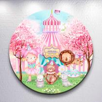 Capa painel decoração festa infantil Circo Colorido Palhacinho grande e mini redondo encantado Capa painel decoração festa infantil Circo Colorido Palhacinho grande e mini redondo encantado