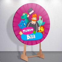 Capa Painel Redondo 50x50cm Festa Infantil Mundo Incrível do Bita Mini e Grande Capa Painel Redondo 50x50cm Festa Infantil Mundo Incrível do Bita Mini e Grande