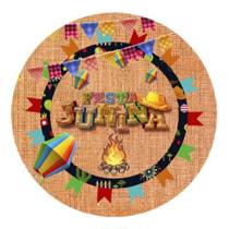 Capa Painel Redondo de Festa Junina Decoração São João Tamanhos Diversos