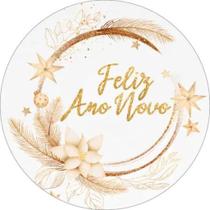 Capa Painel Redondo Festa Ano Novo 50x50 Cm Decoração Tema Feliz Ceia Brilho Tamanho Capa Painel Redondo Festa Ano Novo 50x50 Cm Decoração Tema Feliz Ceia Brilho Tamanho