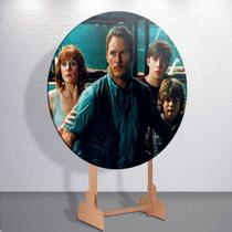 Capa Painel Redondo Festa Parque Dos Dinossauros Estampa Infantil Mini e Grande Decoração Divertida