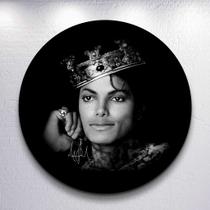 Capa Painel Redondo Festa Rei Do Pop Estampa Mini e Grande Decoração Michael