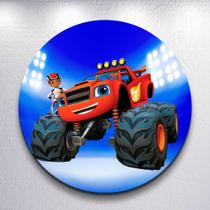 Capa painel redondo tamanhos grande e mini para festa Camionete Carros Bla decoração Infantil Menino