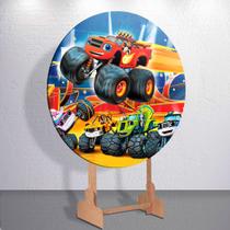 Capa painel redondo tamanhos grande e mini para festa Camionete Carros Bla decoração Infantil Menino