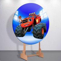 Capa painel redondo tamanhos grande e mini para festa Camionete Carros Bla decoração Infantil Menino