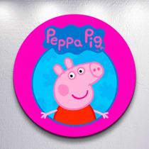 Capa Painel Sublimado Decorativa Desenho Family Pig Estampa Redondo Mini ou Grande Capa Painel Sublimado Decorativa Desenho Family Pig Estampa Redondo Mini ou Grande