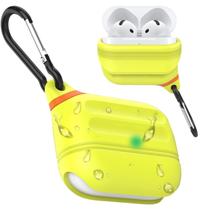 Capa para AirPods 4 à prova d'água ATIMIRA Night Glow Yellow Capa para AirPods 4 à prova d'água ATIMIRA Night Glow Yellow