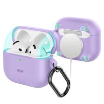 Capa para AirPods 4 ESR HaloLock Purple com proteção total contra quedas Capa para AirPods 4 ESR HaloLock Purple com proteção total contra quedas