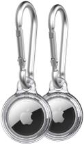 Capa para AirTags Tech21 Evo Clear com Mosquetão Pacote com 2