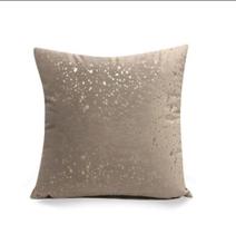 Capa Para Almofada 43x43 Bege Dourado