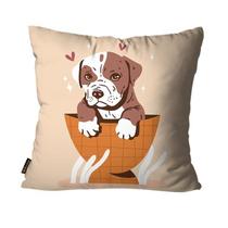 Capa Para Almofada 45x45 Mdecore Gato Cachorro Pets