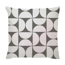 Capa para Almofada 45x45cm Sarja Medialunas Grafite Dud Almofadas