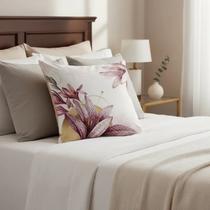 Capa para Almofada Avulsa Florença Lírios 43 cm x 43 cm Seven Textil Capa para Almofada Avulsa Florença Lírios 43 cm x 43 cm Seven Textil