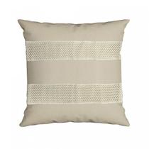 Capa para Almofada com Crochê 43x43cm Silk Home Belchior Capa para Almofada com Crochê 43x43cm Silk Home Belchior