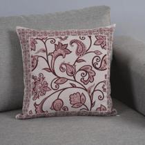 Capa Para Almofada Decorativa Com Zíper 45cm x 45cm 1 Peça Jacquard Grécia Dupla Face