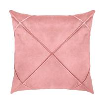 Capa para Almofada Drapeada em Veludo Quadrada Com Enchimento Várias Cores