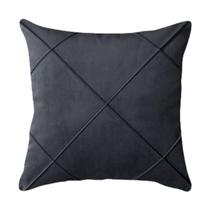 Capa para Almofada Drapeada em Veludo Quadrada Várias Cores