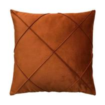 Capa para Almofada Drapeada em Veludo Quadrada Várias Cores