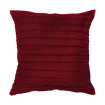 Capa para Almofada Drapeada Line em Veludo Quadrada Bordo Capa para Almofada Drapeada Line em Veludo Quadrada Bordo