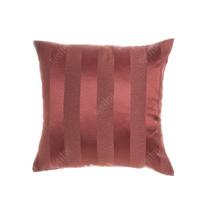 Capa Para Almofada Em Tecido Jacquard Vinho Marsala Listrado