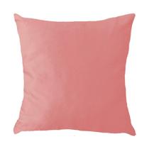 Capa para Almofada em Veludo Liso Quadrada Rose Capa para Almofada em Veludo Liso Quadrada Rose