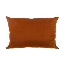 Capa para Almofada em Veludo Liso Retangular Terracota