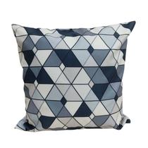 Capa para Almofada Estampada Veludo 45x45cm Urbano Az1