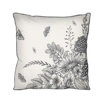 Capa Para Almofada Floral - Off White 43x43cm - RP41640