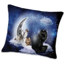 Capa para Almofada Gatos Limpeza e Proteção Astral 45x45cm Capa para Almofada Gatos Limpeza e Proteção Astral 45x45cm