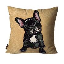 Capa para Almofada Mdecore Buldogue Frances