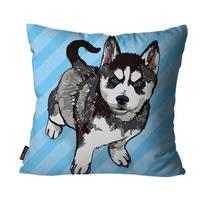 Capa para Almofada Mdecore Husky Siberiano Capa para Almofada Mdecore Husky Siberiano