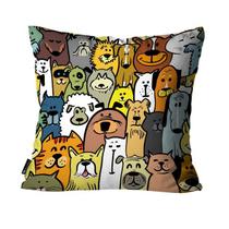 Capa Para Almofada Mdecore Pets 45x45cm - Cachorros