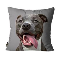 Capa Para Almofada Mdecore Pets 45x45cm - Pit Bull C Capa Para Almofada Mdecore Pets 45x45cm - Pit Bull C