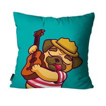 Capa Para Almofada Mdecore Pets 45x45cm - Pug Vd
