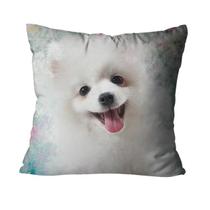 Capa Para Almofada Mdecore Pets 45x45cm - Spitz Cinza Capa Para Almofada Mdecore Pets 45x45cm - Spitz Cinza