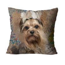 Capa Para Almofada Mdecore Pets 45x45cm - Yorkshire Bg