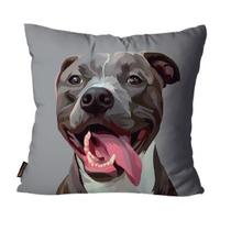 Capa para Almofada Mdecore Pit Bull Cinza Capa para Almofada Mdecore Pit Bull Cinza