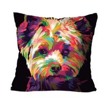 Capa para Almofada Mdecore Yorkshire Colorido