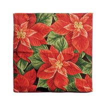 Capa para Almofada Poinsettia 45cm - 01 unidade - Cromus Natal - Rizzo