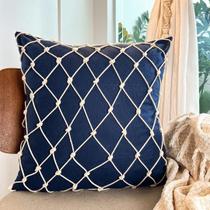 Capa para almofada quadrada - macramê