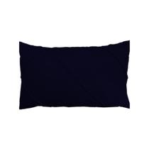 Capa para Almofada Retangular 30x50cm Linho Drapeada Lisa Azul Marinho Dud Almofadas Capa para Almofada Retangular 30x50cm Linho Drapeada Lisa Azul Marinho Dud Almofadas